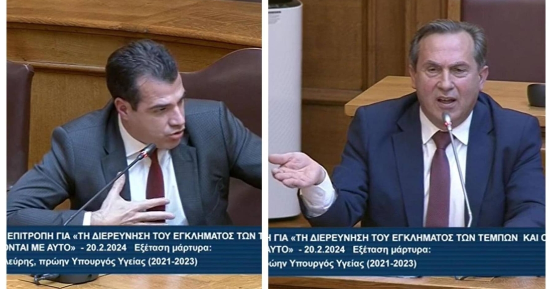 Ο Πλεύρης &quot;δίνει&quot; τον Τριαντόπουλο ως υπεύθυνο της κυβέρνησης στις συσκέψεις συγκάλυψης για τα Τέμπη